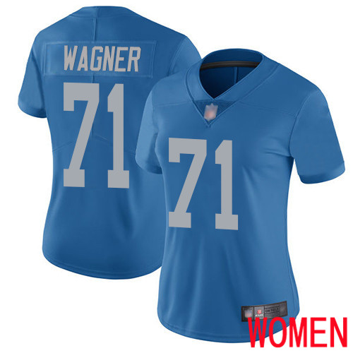 Detroit Lions Limited Blue Women Ricky Wagner Alternate Jersey NFL Football 71 Vapor Untouchable